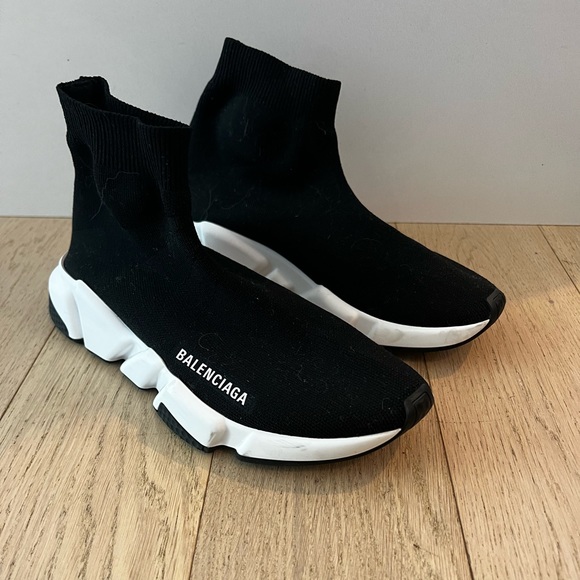 Balenciaga black sock shoe size USA 8 eu 38 - Picture 1 of 7